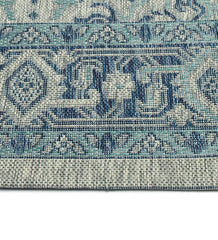 Plow & Hearth Synthetic Rugs | Indoor Living Indoor/Outdoor Lake Placid Damask Polypropylene Rug