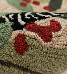 Plow & Hearth Synthetic Rugs | Indoor Living Indoor/Outdoor Synthetic Blend Birds Border Rug