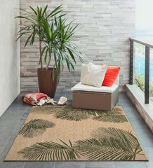 Plow & Hearth Synthetic Rugs | Indoor Living Indoor/Outdoor Textured Palms Polypropylene Rug