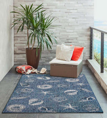Plow & Hearth Synthetic Rugs | Indoor Living Indoor/Outdoor Textured Shells Polypropylene Rug