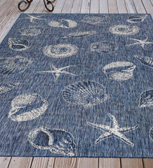 Plow & Hearth Synthetic Rugs | Indoor Living Indoor/Outdoor Textured Shells Polypropylene Rug