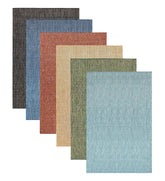 Plow & Hearth Synthetic Rugs | Indoor Living Indoor/Outdoor Textured Stripe Polypropylene Rug