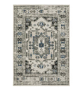 Plow & Hearth Synthetic Rugs | Indoor Living Indoor/Outdoor York Traditional Medallion Polypropylene Rug
