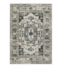 Plow & Hearth Synthetic Rugs | Indoor Living Indoor/Outdoor York Traditional Medallion Polypropylene Rug