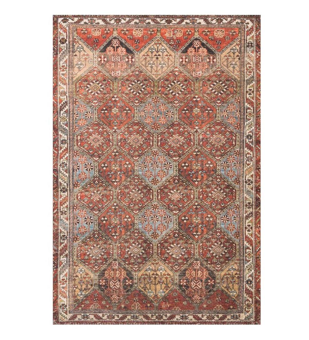 Plow & Hearth Synthetic Rugs | Indoor Living Oxford Hexagon Polyester Rug