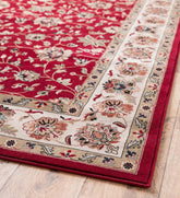 Plow & Hearth Synthetic Rugs | Indoor Living Sheridan Border Polypropylene Rug