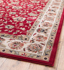 Plow & Hearth Synthetic Rugs | Indoor Living Sheridan Border Polypropylene Rug