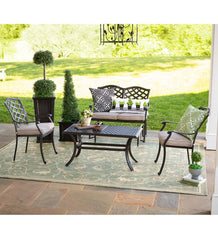 Plow & Hearth Synthetic Rugs | Indoor Living Veranda Scroll Indoor/Outdoor Rug