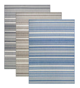 Plow & Hearth Synthetic Rugs | Indoor Living Veranda Striped Indoor/Outdoor Polypropylene Rug