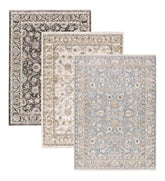 Plow & Hearth Synthetic Rugs | Indoor Living Wakefield Border Polyester Rug