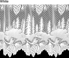 Plow & Hearth Valances | Indoor Living Pinecone Lace Valance And Tiers