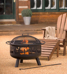 Plow & Hearth Wood Burning Fire Pits | Fireplace & Hearth Timberline Wood-Burning Fire Pit
