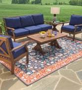 Plow & Hearth Wood Furniture | Outdoor Living Claremont Seating Collection, Eucalyptus Wood Outdoor Furniture
