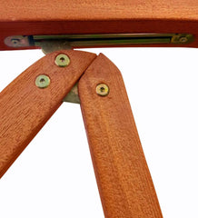 Plow & Hearth Wood Furniture | Outdoor Living Forest Stewardship Council Certified Eucalyptus 5-Position Reclining Chair