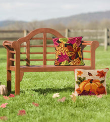 Plow & Hearth Wood Furniture | Outdoor Living Lutyens Wood Garden Bench - Black