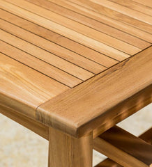 Plow & Hearth Wood Furniture | Outdoor Living Rectangular Teak Dining Table