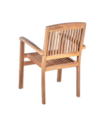 Plow & Hearth Wood Furniture | Outdoor Living Teak Chat Set, 3-Piece