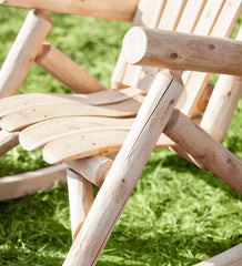Plow & Hearth Wood Furniture | Outdoor Living Usa-Made Northern White Cedar Log Outdoor Furniture