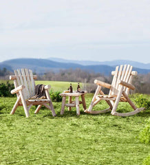 Plow & Hearth Wood Furniture | Outdoor Living Usa-Made Northern White Cedar Log Outdoor Furniture