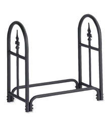Plow & Hearth Wood Storage & Wood Racks | Fireplace & Hearth Heavy Duty Steel Wood Rack With Finial Design
