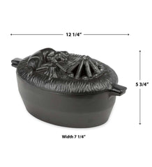 Plow & Hearth Wood Stove Accessories | Fireplace & Hearth Cast Iron Dog Wood Stove Steamer - Black