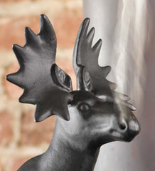 Plow & Hearth Wood Stove Accessories | Fireplace & Hearth Cast Iron Moose Wood Stove Steamer