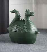 Plow & Hearth Wood Stove Accessories | Fireplace & Hearth Green Dragon Cast Iron Wood Stove Steamer - Green