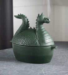 Plow & Hearth Wood Stove Accessories | Fireplace & Hearth Green Dragon Cast Iron Wood Stove Steamer - Green