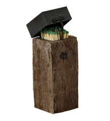 Plow & Hearth Wood Stove Accessories | Fireplace & Hearth Recycled Wood And Iron Fireplace Match Holder