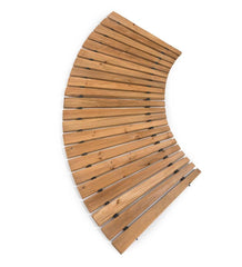 Plow & Hearth Pathways & Stepping Stones | Yard & Garden 6'L Roll-Out Curved Hardwood Pathway
