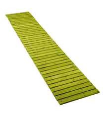 Plow & Hearth Gardenworks® | Yard & Garden 12' Mossy Green Portable Roll-Out Straight Hardwood Pathway