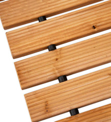 Plow & Hearth Gardenworks® | Yard & Garden 12' Natural Portable Roll-Out Straight Hardwood Pathway