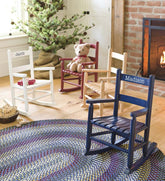 Plow & Hearth Chairs & Rockers | Indoor Living Child'S Oak Ladderback Rocker - Optional Personalization