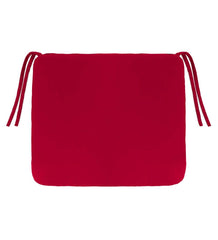 Plow & Hearth Outdoor Furniture Cushions | Outdoor Living Polyester Classic Chair Cushions With Ties, 19¾"X 17½"X 3" - Forest Green