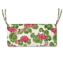 Plow & Hearth Outdoor Furniture Cushions | Outdoor Living Polyester Classic Swing/Bench Cushion, 54"X 18½"X 3" - Forest Hydrangea