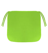 Plow & Hearth Outdoor Furniture Cushions | Outdoor Living Polyester Classic Chair Cushion With Ties, 19½" X 19" X 3" - Forest Green