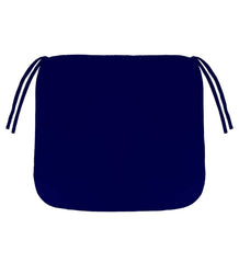 Plow & Hearth Outdoor Furniture Cushions | Outdoor Living Polyester Classic Chair Cushion With Ties, 19½" X 19" X 3" - Forest Green