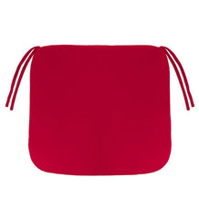 Plow & Hearth Outdoor Furniture Cushions | Outdoor Living Polyester Classic Chair Cushion With Ties, 19½" X 19" X 3" - Forest Green