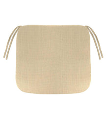 Plow & Hearth Outdoor Furniture Cushions | Outdoor Living Sunbrella Chair Cushion With Ties, 19½"X 19"X 3" - Bandana