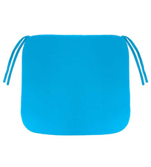 Plow & Hearth Outdoor Furniture Cushions | Outdoor Living Sunbrella Chair Cushion With Ties, 19½"X 19"X 3" - Bandana