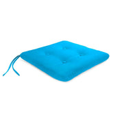 Plow & Hearth Outdoor Furniture Cushions | Outdoor Living Sunbrella Tufted Chair Cushion With Ties, 20¾"X 20¼"X 3" - Bandana