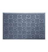 Plow & Hearth Home Accents | Indoor Living Waterhog Indoor/Outdoor Paws And Squares Doormat, 2' X 3' - Bluestone