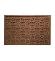 Plow & Hearth Home Accents | Indoor Living Waterhog Indoor/Outdoor Paws And Squares Doormat, 2' X 3' - Bluestone