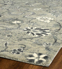 Plow & Hearth Hearth Rugs | Fireplace & Hearth Carmona Gray Wool Rug, 2' X 3' - Grey