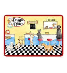 Plow & Hearth Home Accents | Indoor Living Doggie Diner Premium Comfort 22" X 31" Kitchen Mat