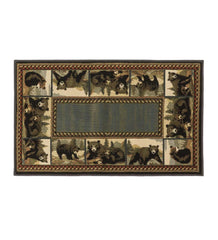 Plow & Hearth Home Accents | Indoor Living Vista Bear Posing Rug, 30" X 50"