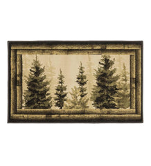 Plow & Hearth Hearth Rugs | Fireplace & Hearth Vista Forest Trees Rug, 30" X 50"