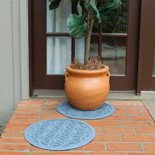 WaterHog® 17" Flower of Life Plant Trivets, Set of 2
