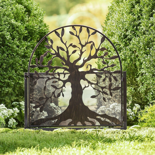Metal Garden Gate with Tree of Life Design