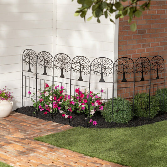 6 Ft. Tree of Life Tall Iron Garden Edging